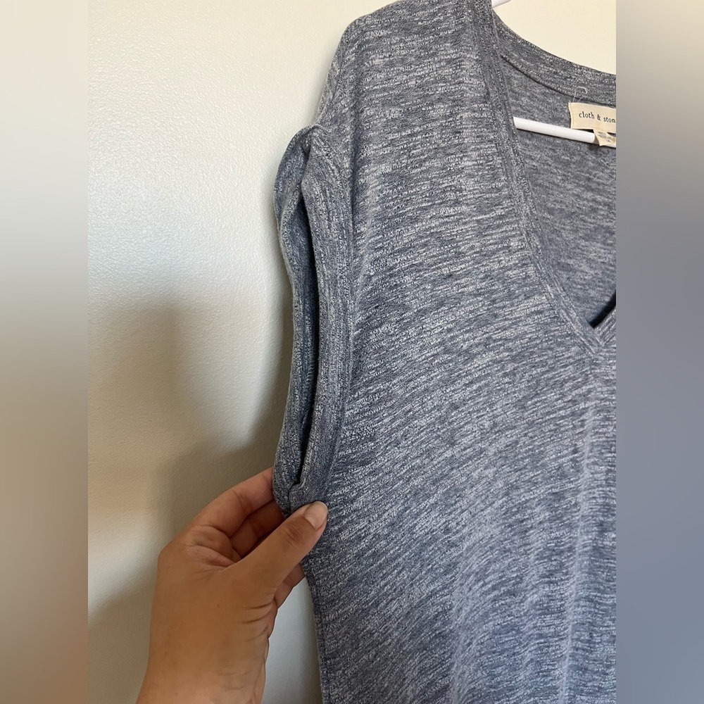 Anthropologie Cloth & Stone Riley Maxi Dress short sleeves - Picture 8 of 10